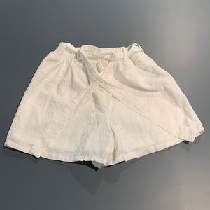 Girls White Shorts